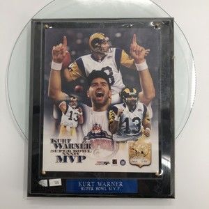 Kurt Warner #13 MVP St Louis Rams Photo Plaque LE NFL Wall Hanging 10x13 *FLAW